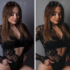 Brunetka w czarnym koronkowym body. Instrukcja presetów