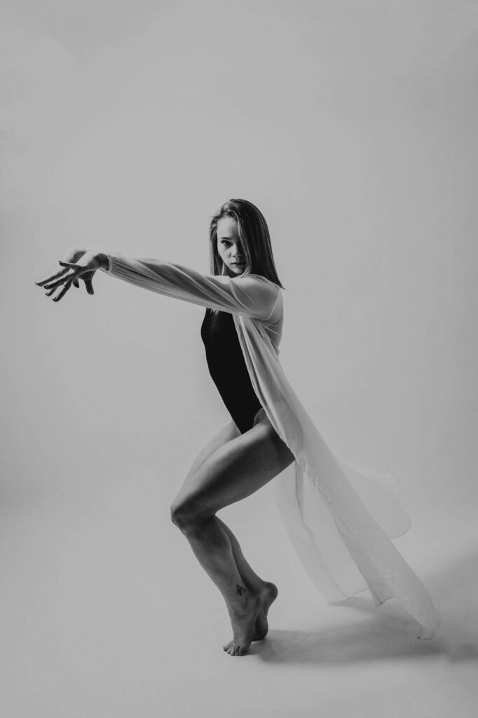 fotograficzna sesja gimnastyczna