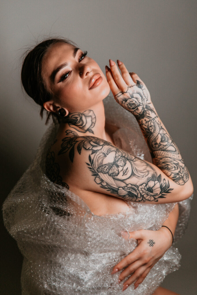 kreatywna sesja kobieca