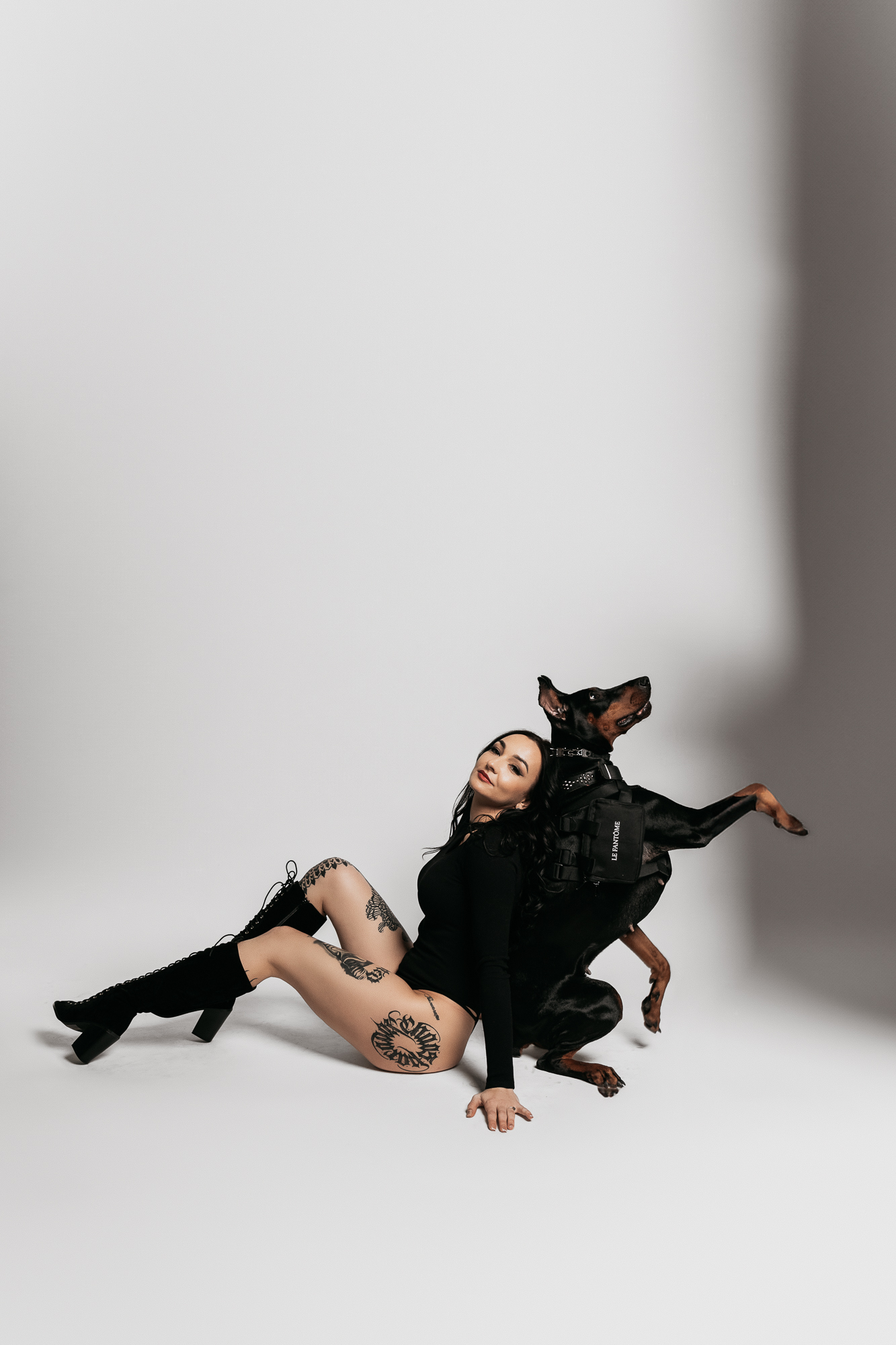 sesja kobieca z psem