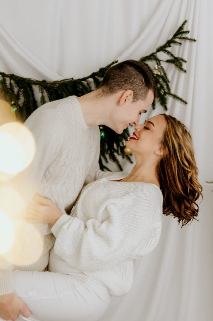 sensualna sesja bożonarodzeniowa