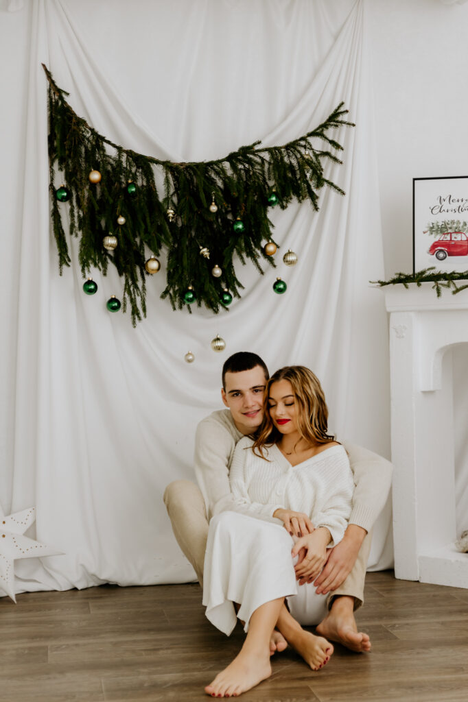 sensualna sesja bożonarodzeniowa