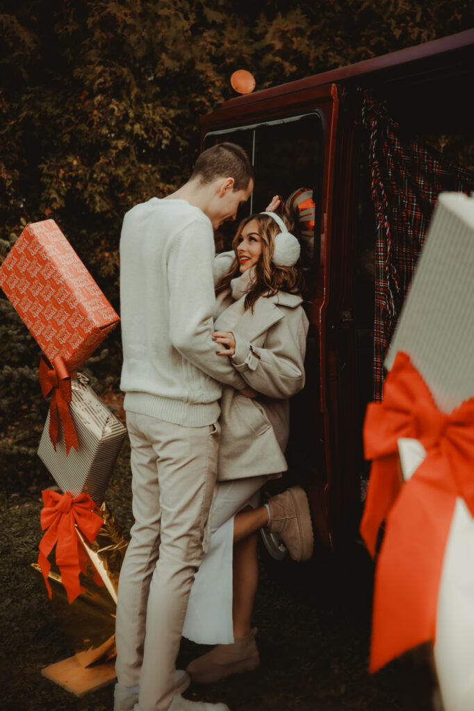 sensualna sesja bożonarodzeniowa