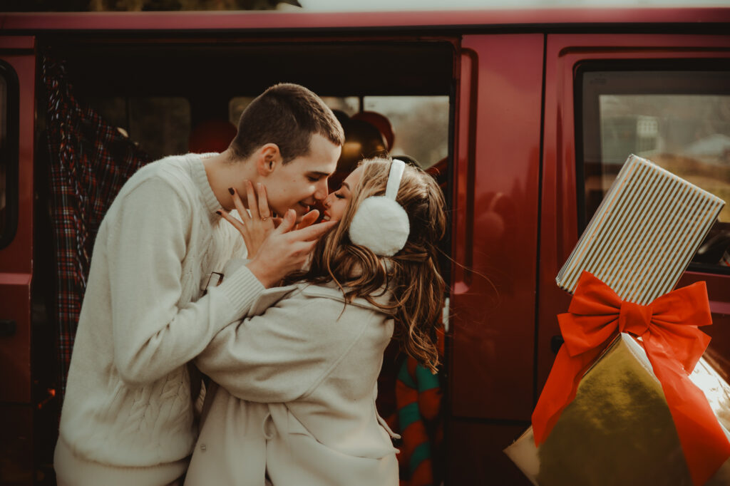 sensualna sesja bożonarodzeniowa