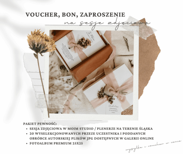 VOUCHER NA SESJĘ KOBIECĄ PAKIET PEWNOŚĆ