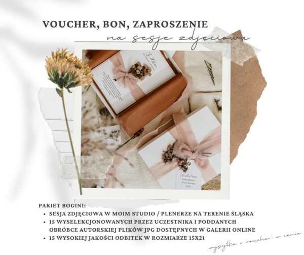 VOUCHER NA SESJĘ KOBIECĄ PAKIET BOGINI