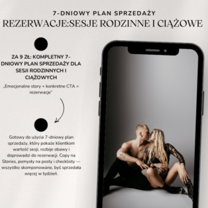 Plan sprzedaży dla fotografów sesje rodzinne i ciążowe