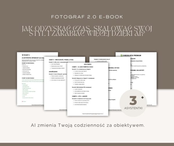 E-book - Fotograf 2.0 Jak odzyskać czas, skalować swój styl i zarabiać więcej dzięki AI