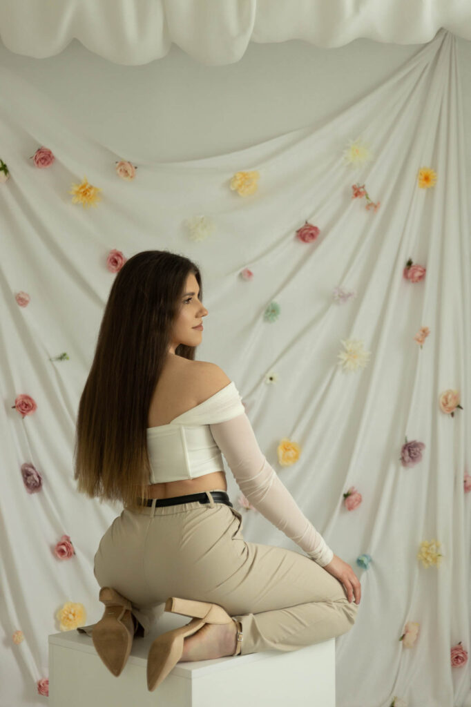 Artystyczny portret Natalii podczas sesji tanecznej